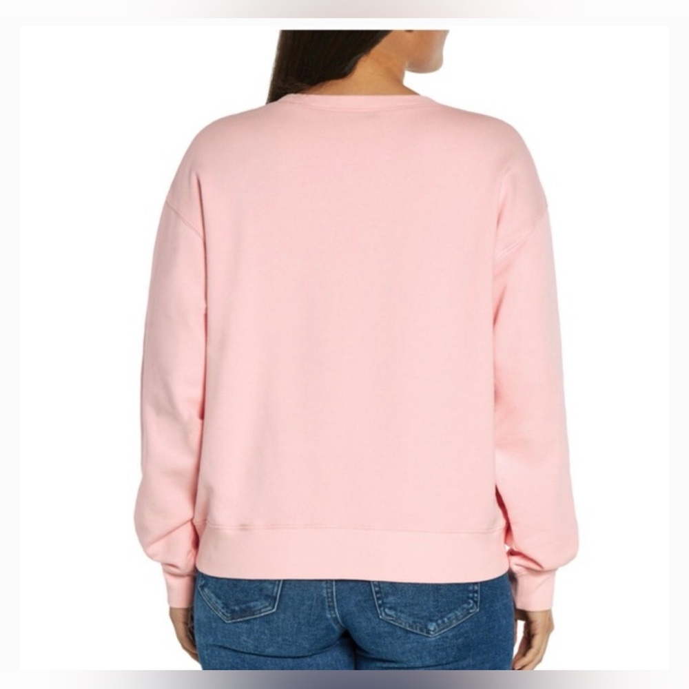 Wildfox Pink “Club Everyday” Graphic Print Crewneck Sweatshirt Size Large New — image 3 of 3